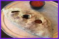 How big is a mellow mushroom calzone?